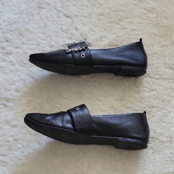 John Fluevog Voggettes Misty Mary Jane Black Flats W6.5 - Picture 8 of 15